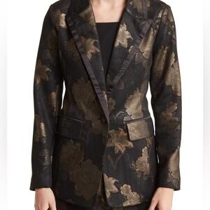 NWT Bagatelle Tuxedo Blazer Jacquard Floral Size M